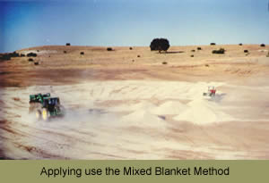 Applying using the Mixed Blanket Method